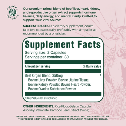 Primal Goddess Beef Organs